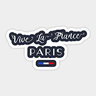 Vive La France PARIS French Flag Sticker